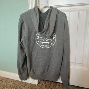 Mens Small Alpine Design Hoodie